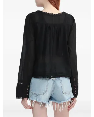 Free People レーストリムシャツ - サムネイル4