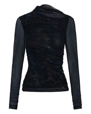 Nicholas Joey snake-print ruched top - サムネイル1