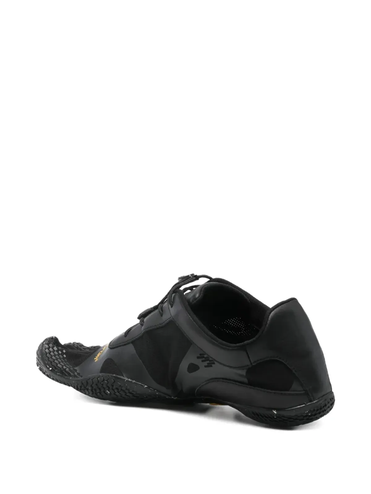 Vibram ファイブトゥー レースアップスニーカー ブラック - 画像3
