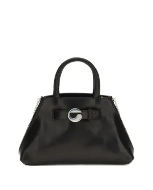 Coperni ミニ データ ジップディテール レザー トートバッグ - ブラック - サムネイル1