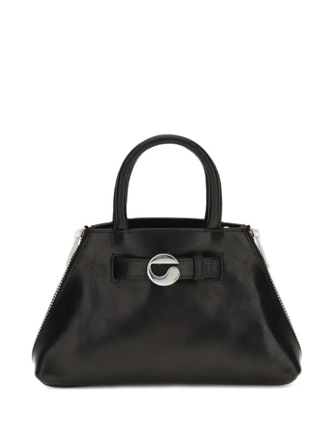 Coperni Coperni ミニ データ ジップディテール レザー トートバッグ - ブラックの商品画像