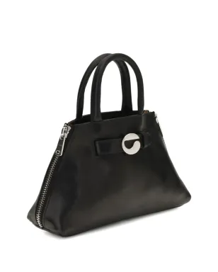 Coperni ミニ データ ジップディテール レザー トートバッグ - ブラック - サムネイル3