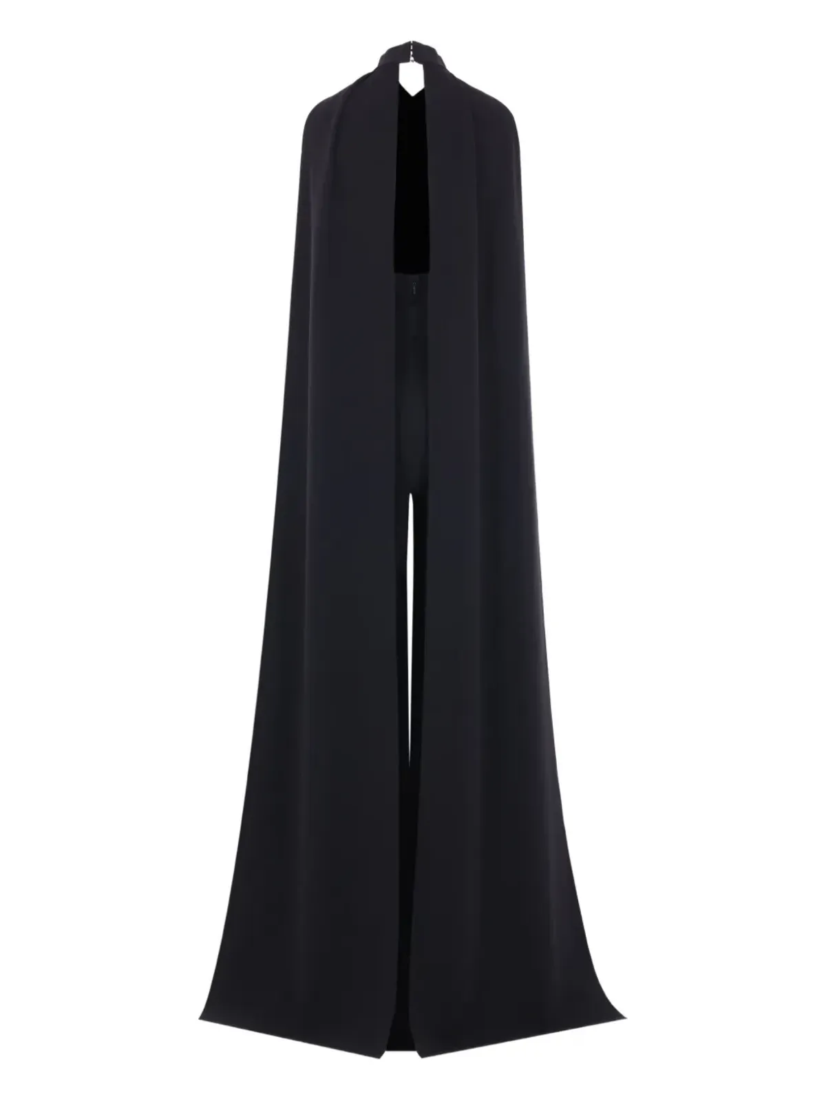 Elie Saab ドレープバック ジュエルバックル ジャンプスーツ ブラック - 画像2