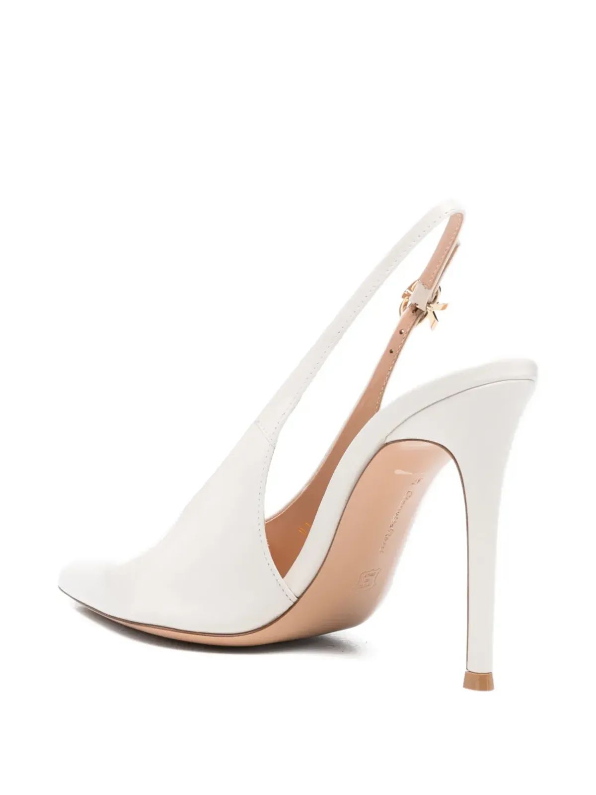 Gianvito Rossi ポインテッドトゥ・スリングバック・ストラップパンプス - 画像3
