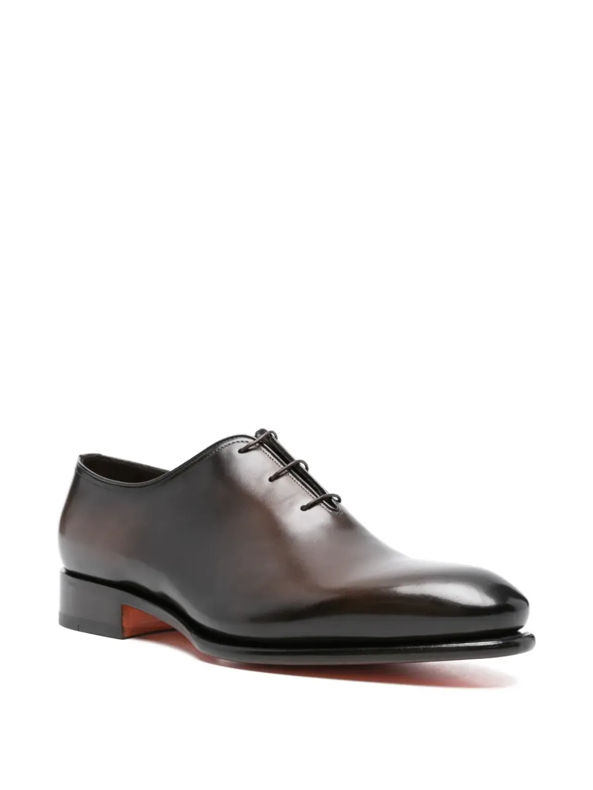 Santoni レースアップ レザー オックスフォードシューズ - 画像2