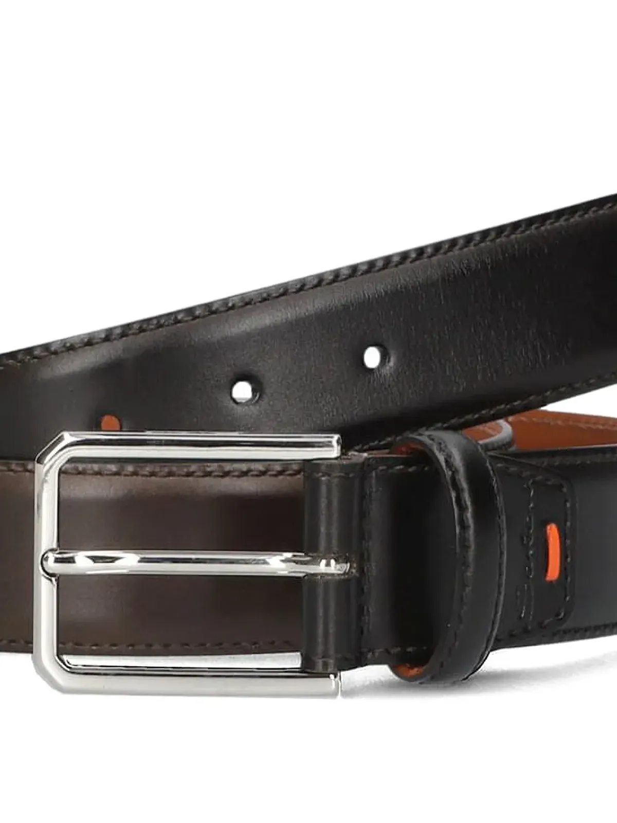 Santoni リバーシブル レザー ベルト - 画像2