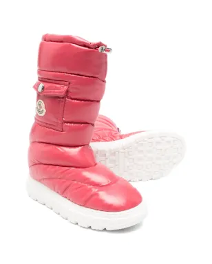 Moncler Enfant Gaia パディドスノーブーツ - ピンク - サムネイル2