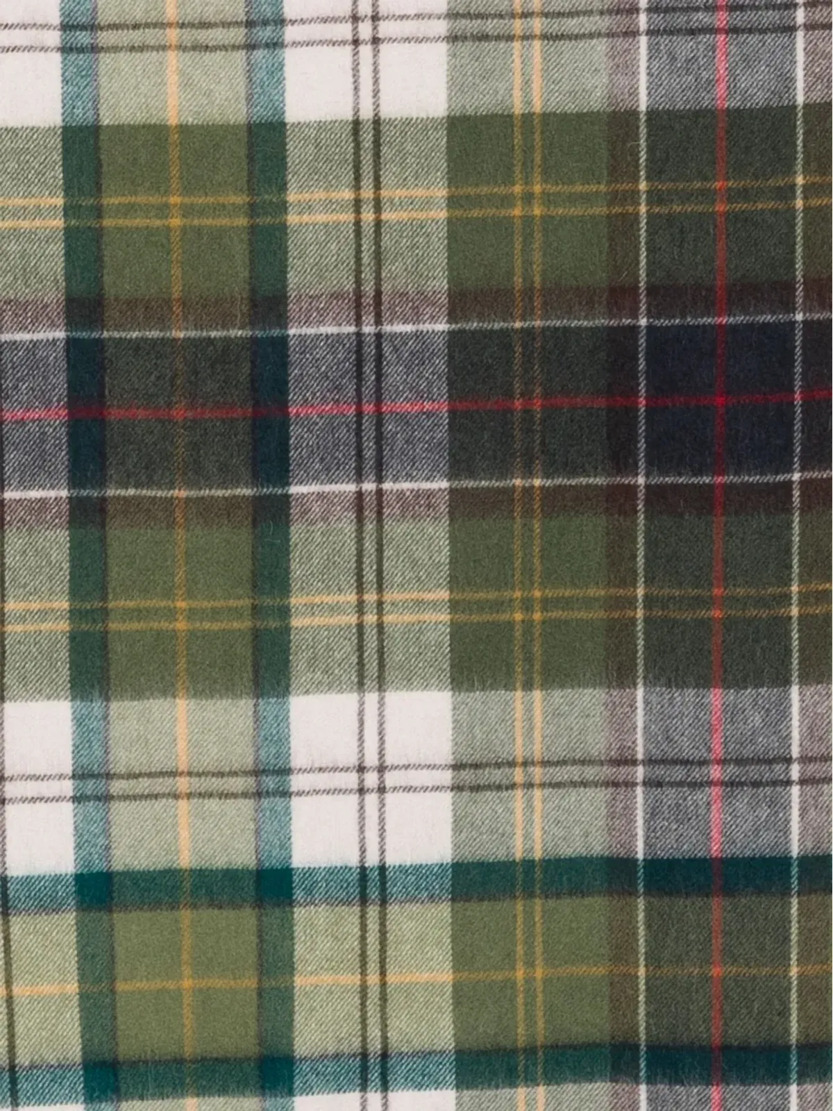 Barbour チェック柄フリンジトリムスカーフ - 画像2