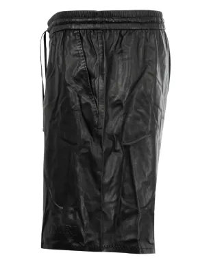 AMIRI ドローストリングレザーショーツ ブラック - サムネイル3