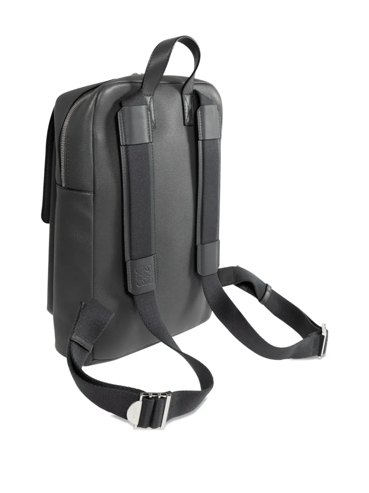 LOEWE ミリタリーカーフレザー バックパック - ブラック - 画像2