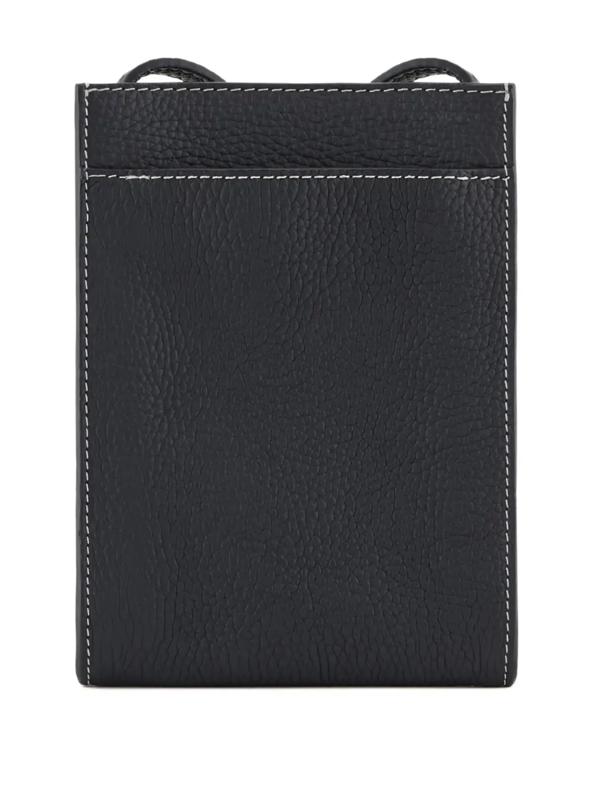 Giorgio Armani トップステッチ メッセンジャーバッグ グレー - 画像2