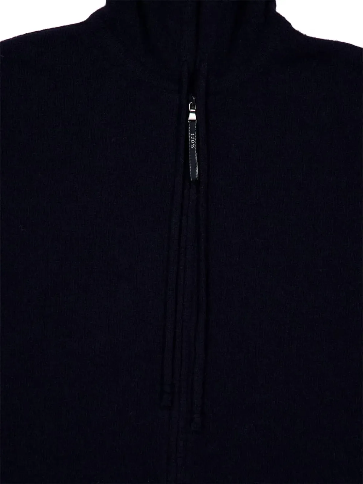 120% Lino ジップ付きニットフーディー - ブルー - 画像3