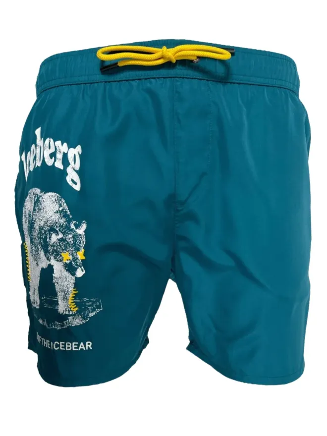 Iceberg Iceberg ベアプリント・スイムトランクスの商品画像