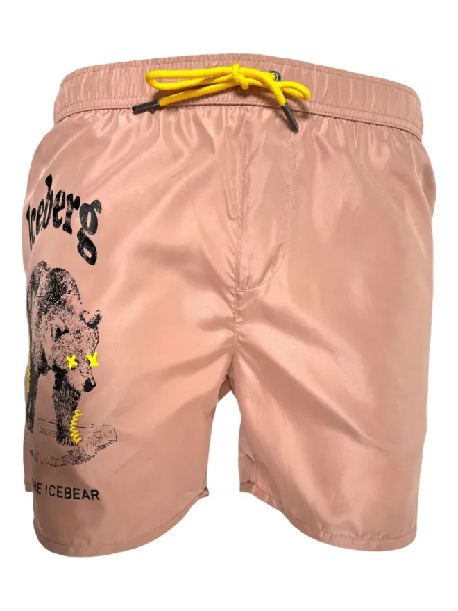 Iceberg Iceberg グラフィックプリントスイムショーツ - Neutralsの商品画像