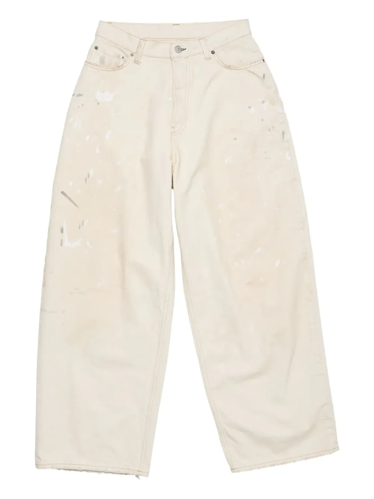 Acne Studios 2023 ロゴパッチ ジーンズ - ホワイト - 画像1