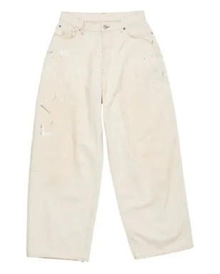 Acne Studios 2023 ロゴパッチ ジーンズ - ホワイト - サムネイル1