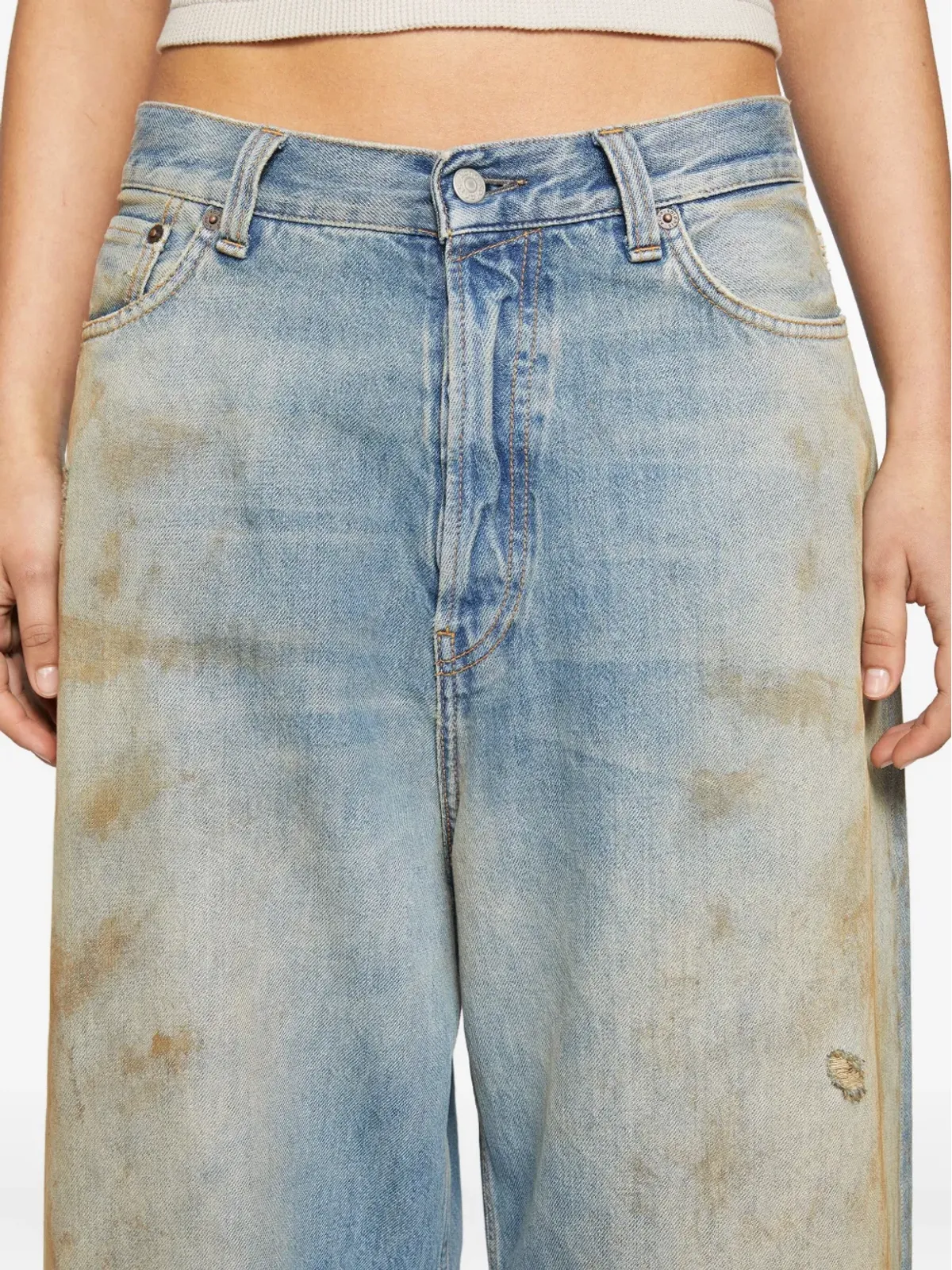 Acne Studios distressed-detail jeans - 画像5