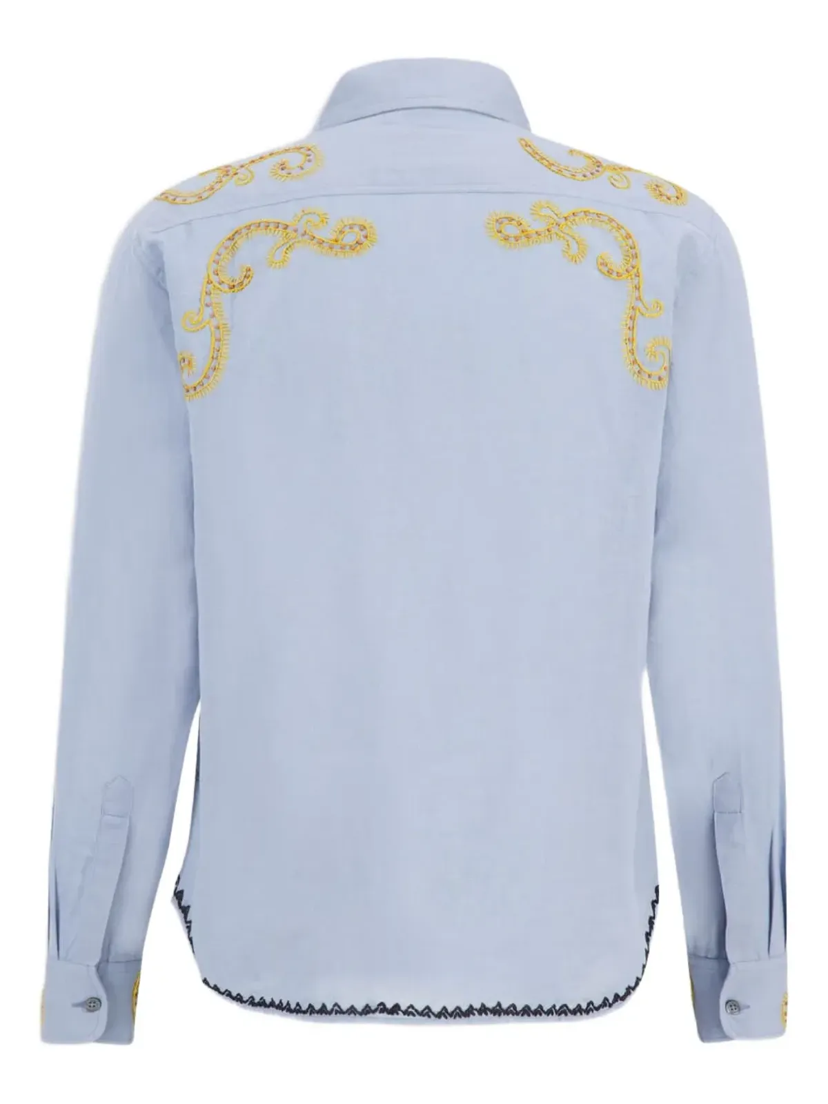 Baziszt Reverie embroidered shirt - Blue - 画像2