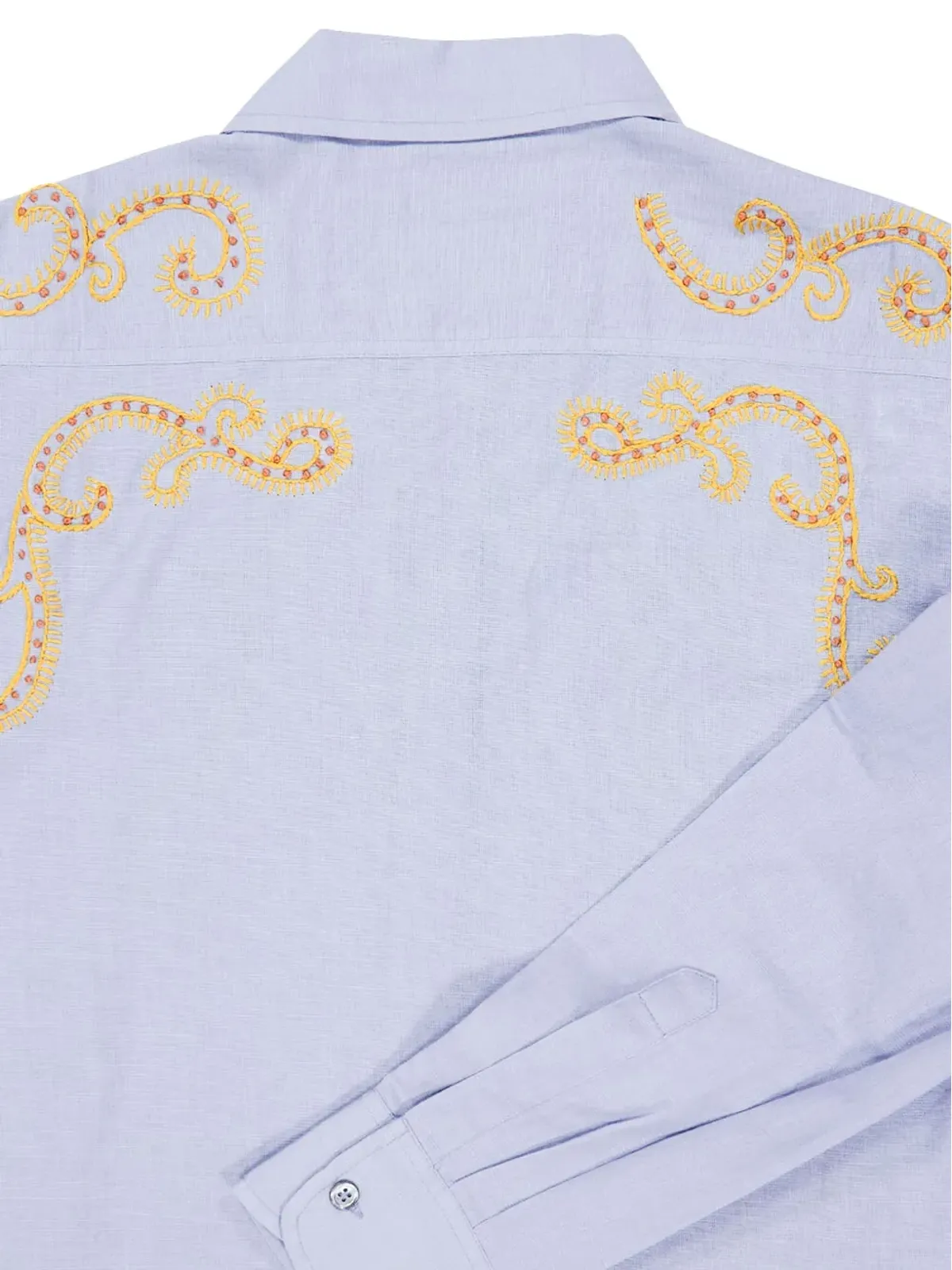 Baziszt Reverie embroidered shirt - Blue - 画像3