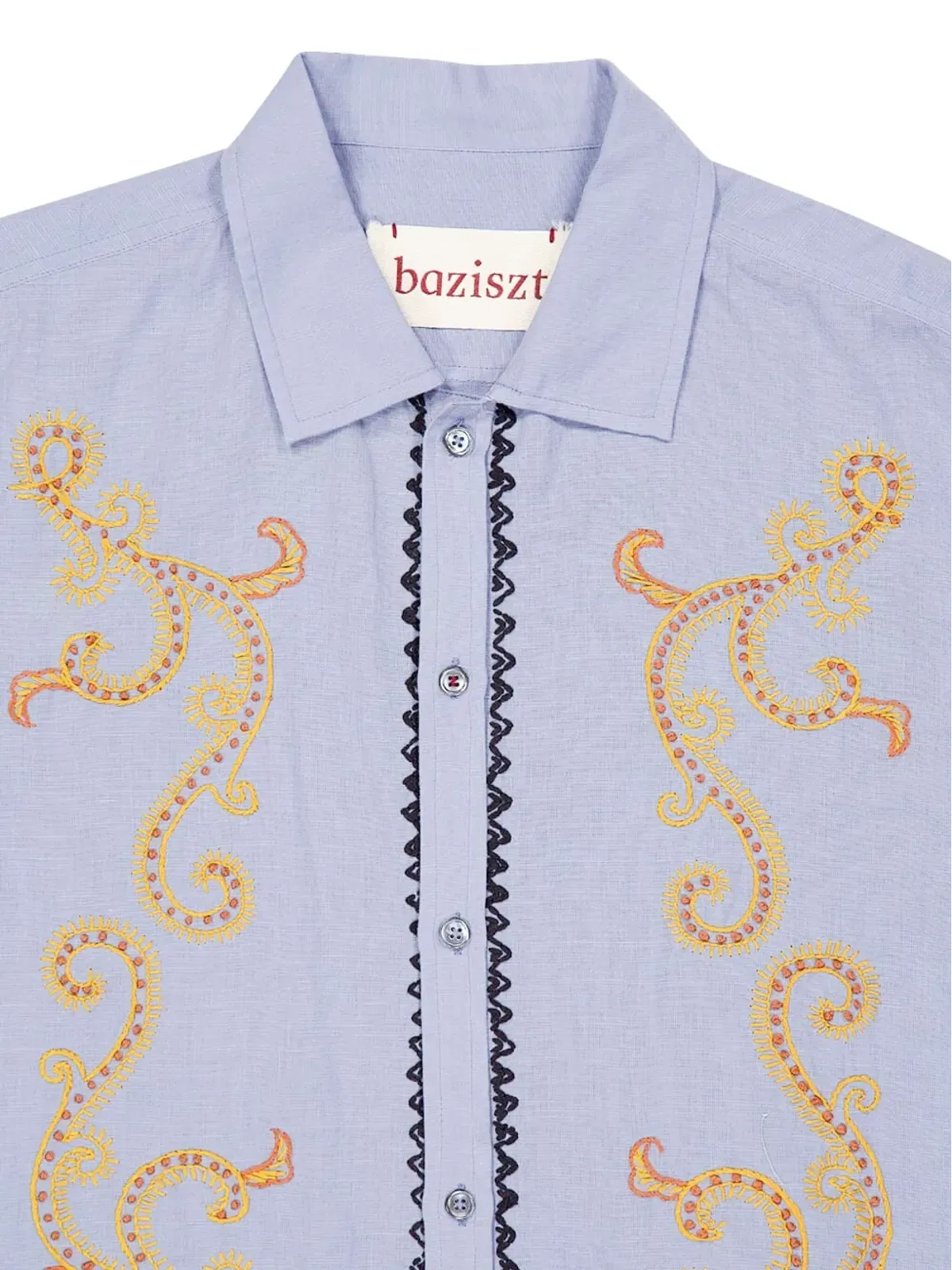 Baziszt Reverie embroidered shirt - Blue - 画像4