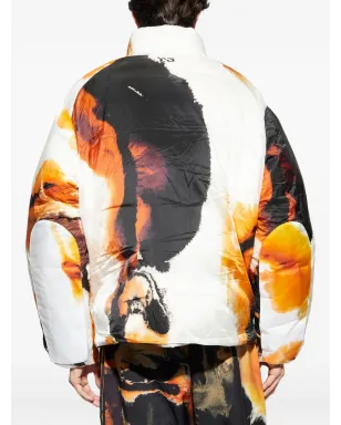 Y-3 抽象プリント ダウンジャケット - サムネイル4