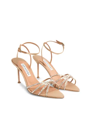 Aquazzura クリスタル装飾スリングバックサンダル - サムネイル2
