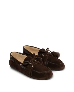 Miu Miu beaded tassel loafers - Brown - サムネイル2