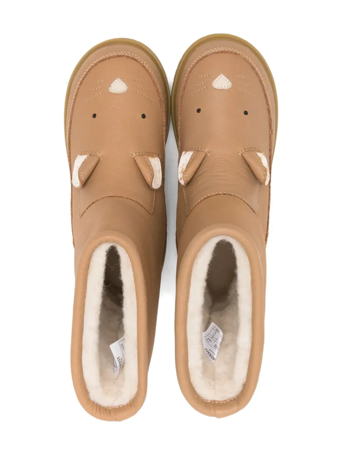 Donsje マウスフェイス レザー ブーツ - 画像3