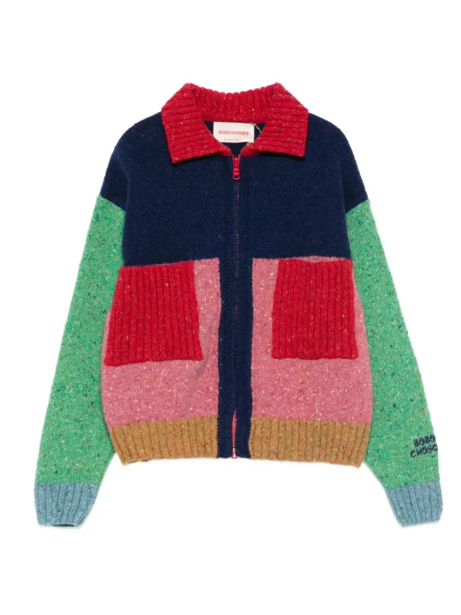 Bobo Choses Bobo Choses カラーブロックパネルド カーディガンの商品画像