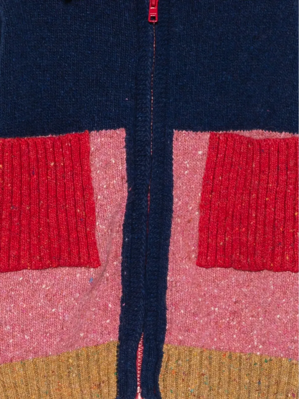 Bobo Choses カラーブロックパネルド カーディガン - 画像3