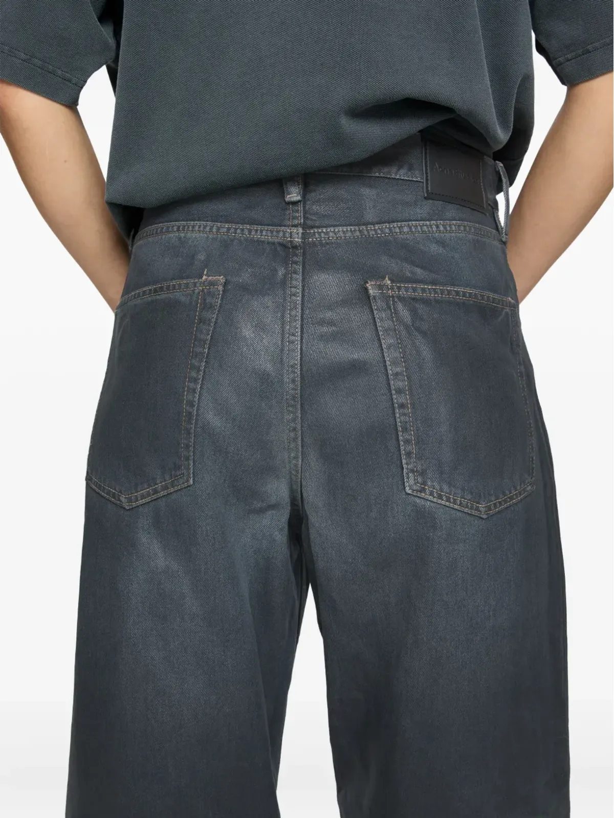 Acne Studios 1981 ロゴパッチ ジーンズ - ブラック - 画像5