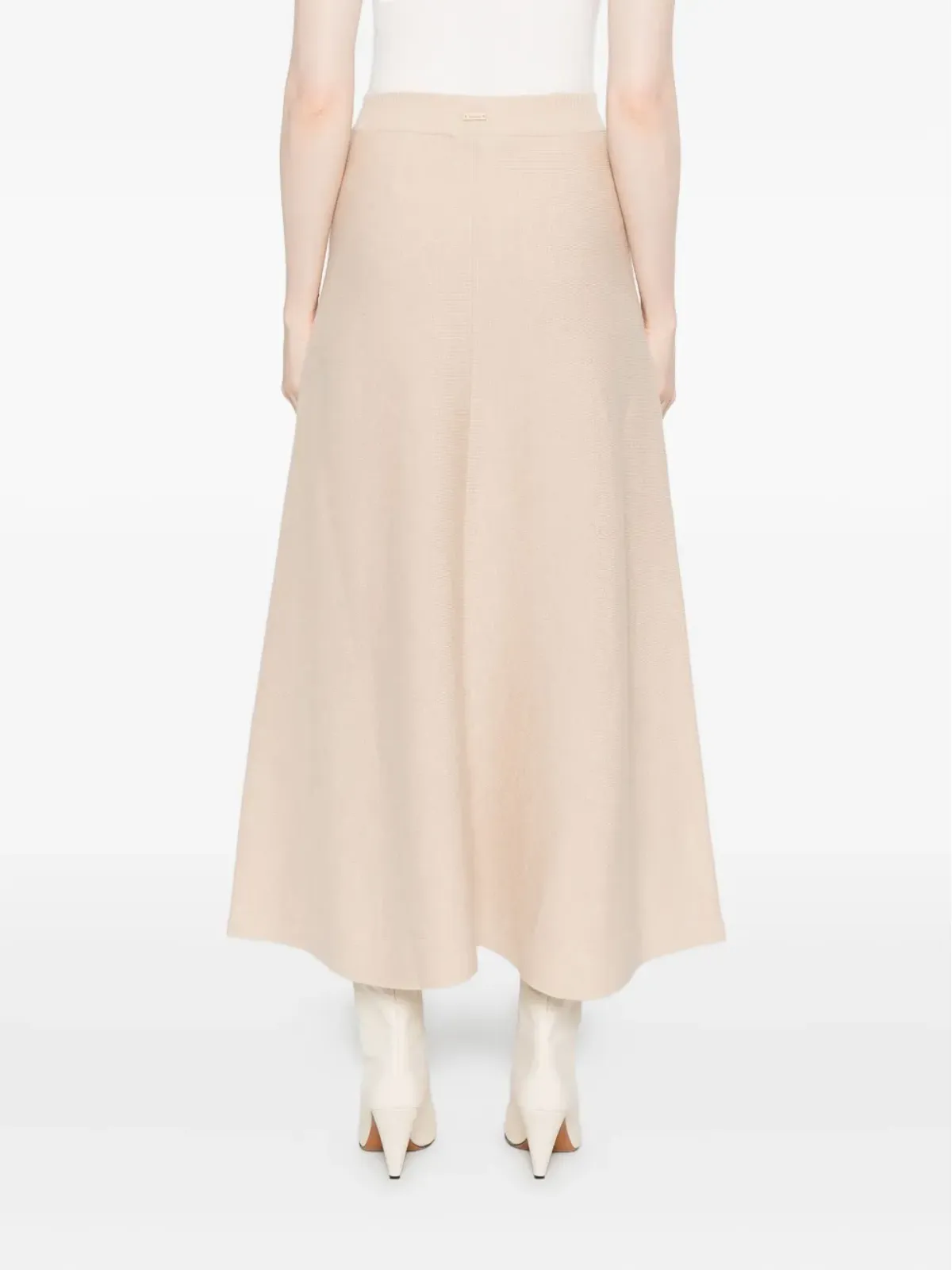 Max Mara リブ編みフレアスカート - 画像4