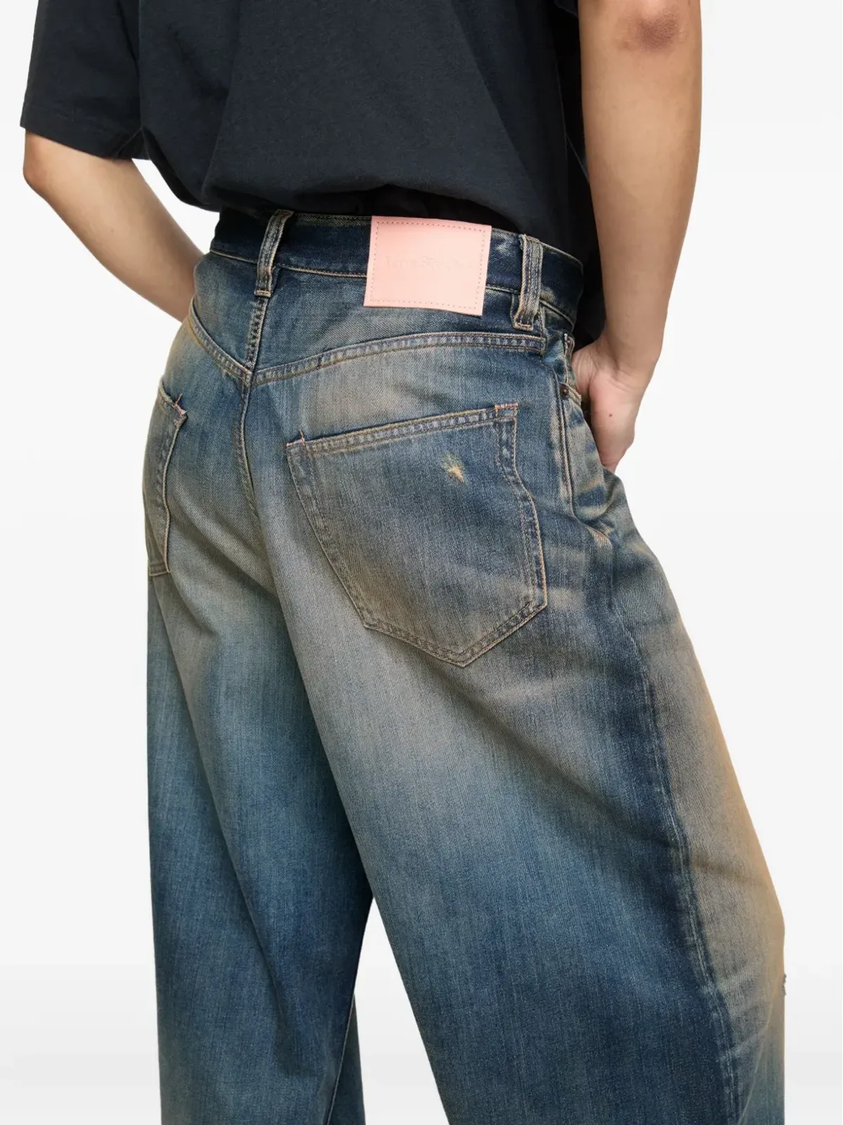 Acne Studios ワイドレッグデニムジーンズ - ブルー - 画像5