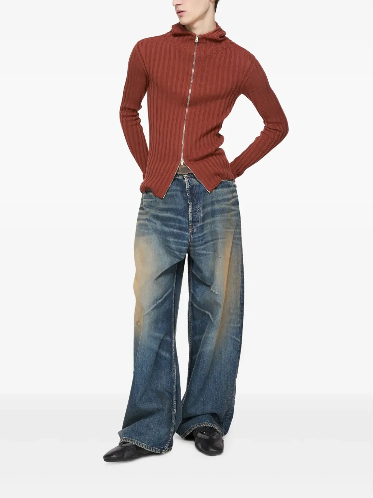 Acne Studios ワイドレッグデニムジーンズ - ブルー - 画像2