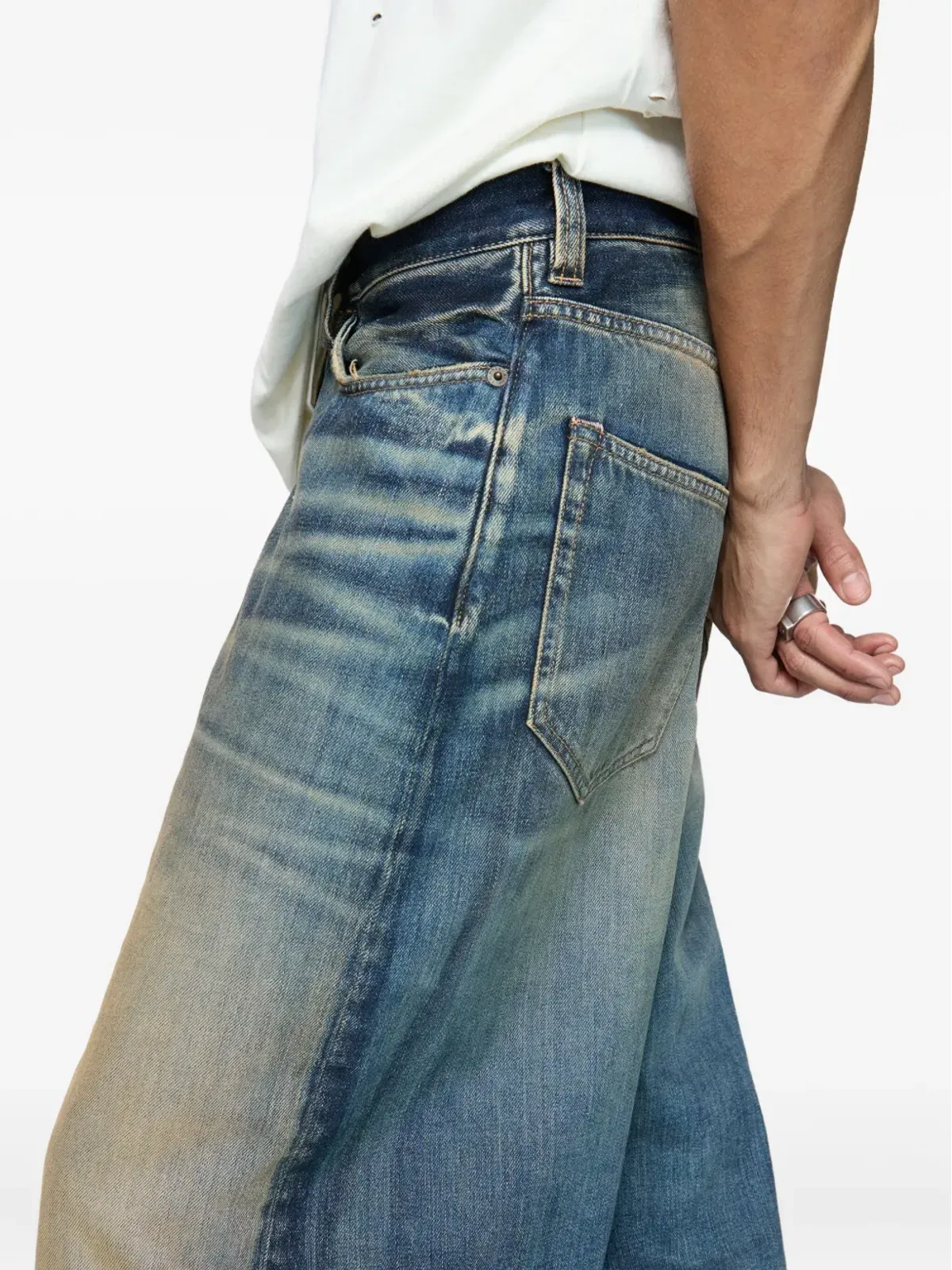 Acne Studios ワイドレッグデニムジーンズ - ブルー - 画像4