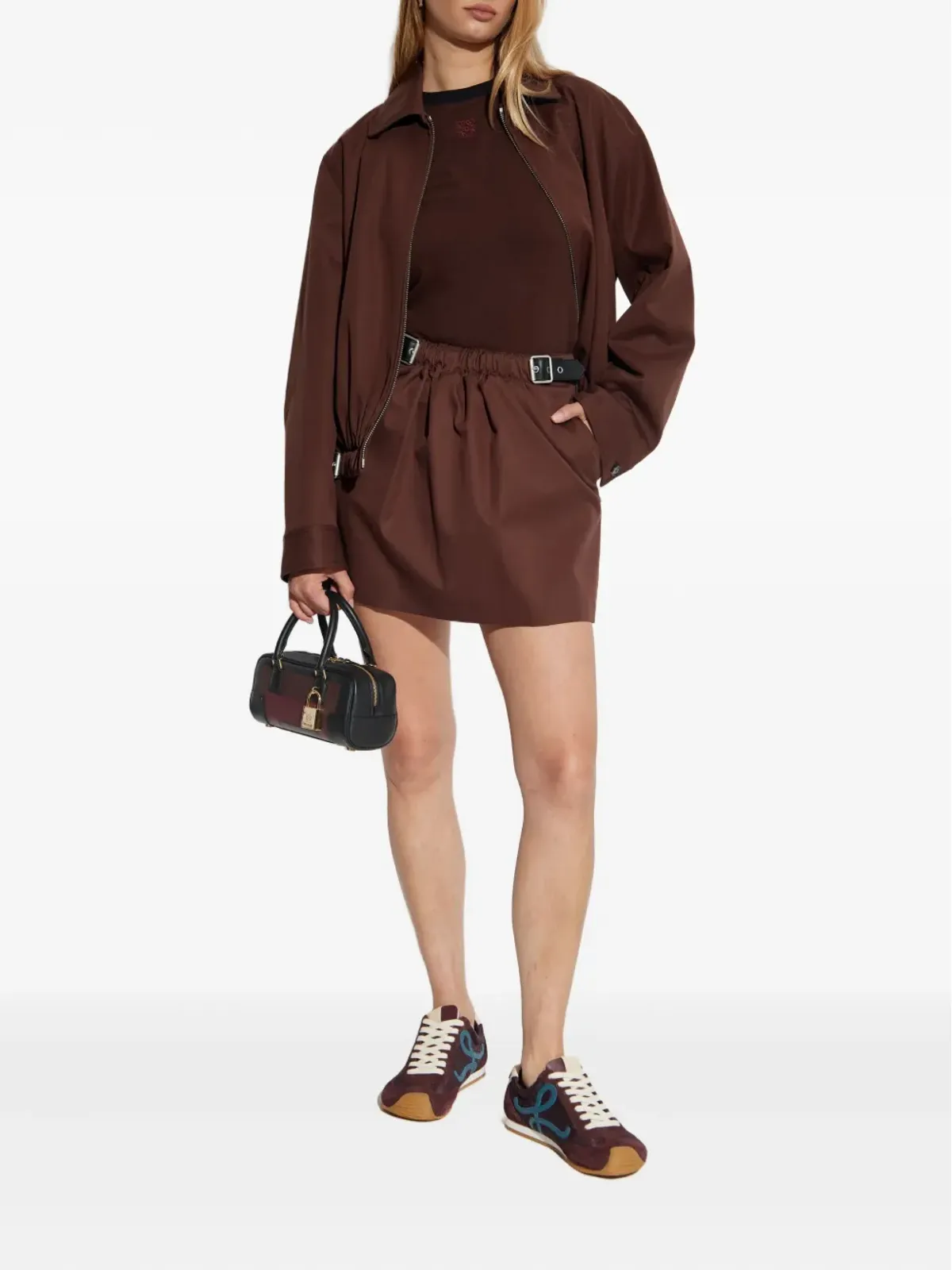 LOEWE ベルト付きAラインスカート - 画像2