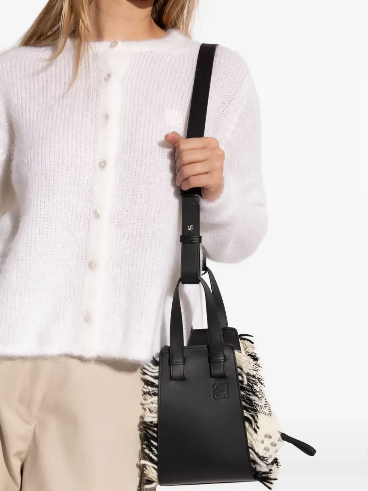 LOEWE x Albers コンパクトハンモック フリンジレザートートバッグ - 画像2