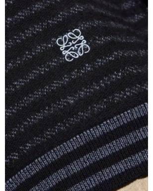 LOEWE ストライプ柄ロゴ刺繍セーター - サムネイル5