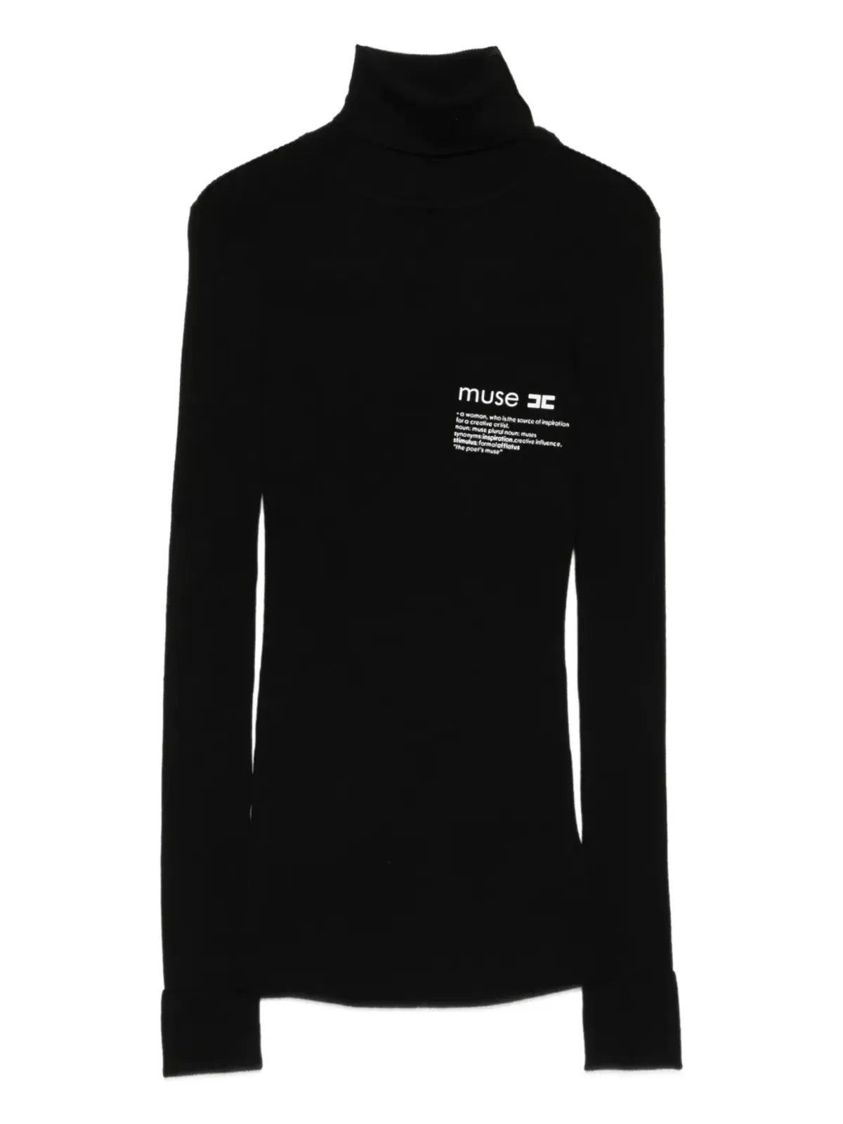 Elisabetta Franchi タートルネック ロゴモチーフ セーター - 画像1