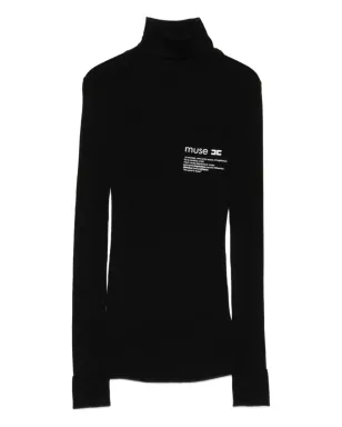 Elisabetta Franchi タートルネック ロゴモチーフ セーター - サムネイル1