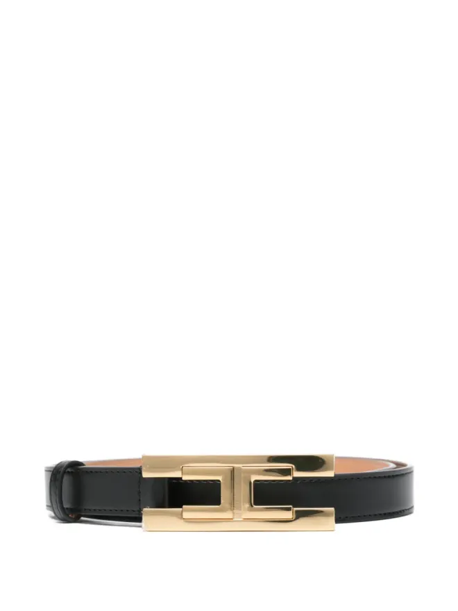 Elisabetta Franchi Elisabetta Franchi ブラックのバックル付きレザーベルトの商品画像