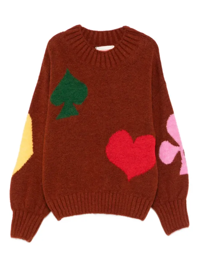 Bobo Choses Bobo Choses インターシャニットセーター - レッドの商品画像