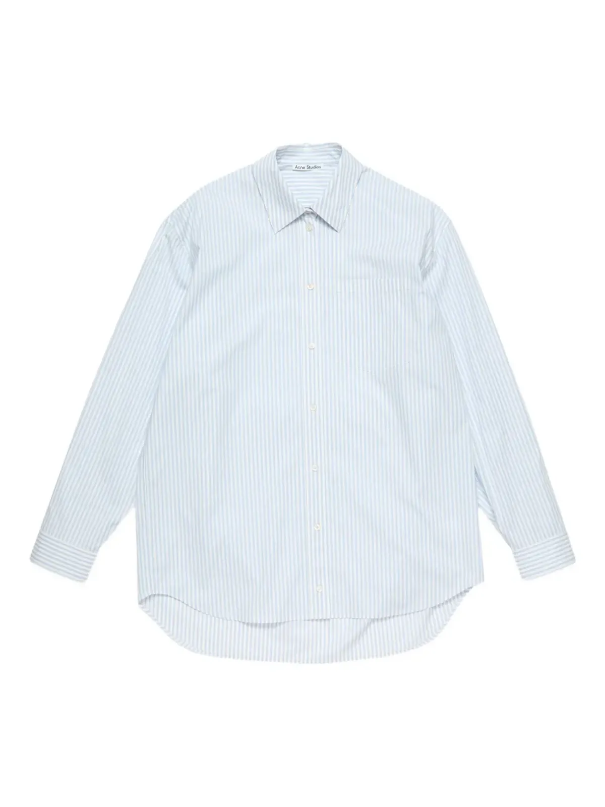 Acne Studios ストライプ柄ポケットシャツ - White - 画像1