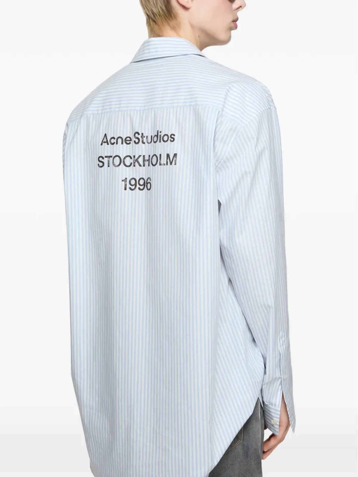 Acne Studios ストライプ柄ポケットシャツ - White - 画像2