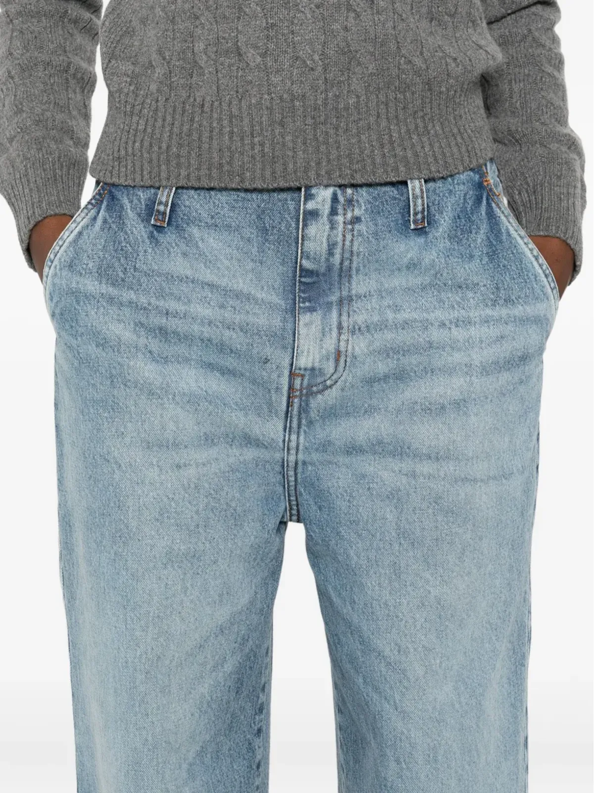 LOIS JEANS ボタンフライジーンズ ブルー - 画像5