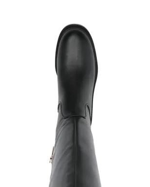 GUESS USA ジップアップニーハイブーツ - ブラック - サムネイル4
