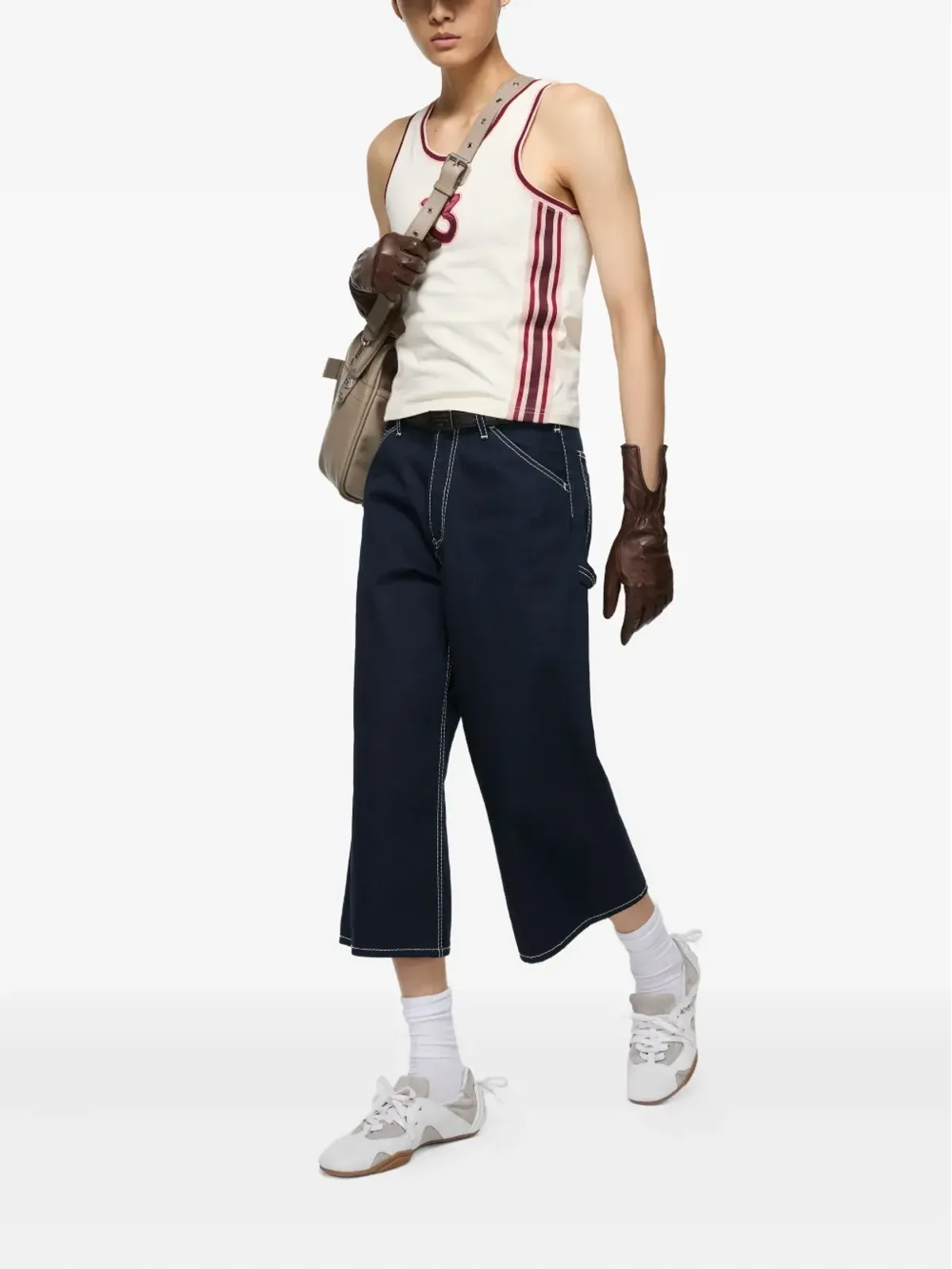 Acne Studios コントラストステッチパンツ ブルー - 画像2