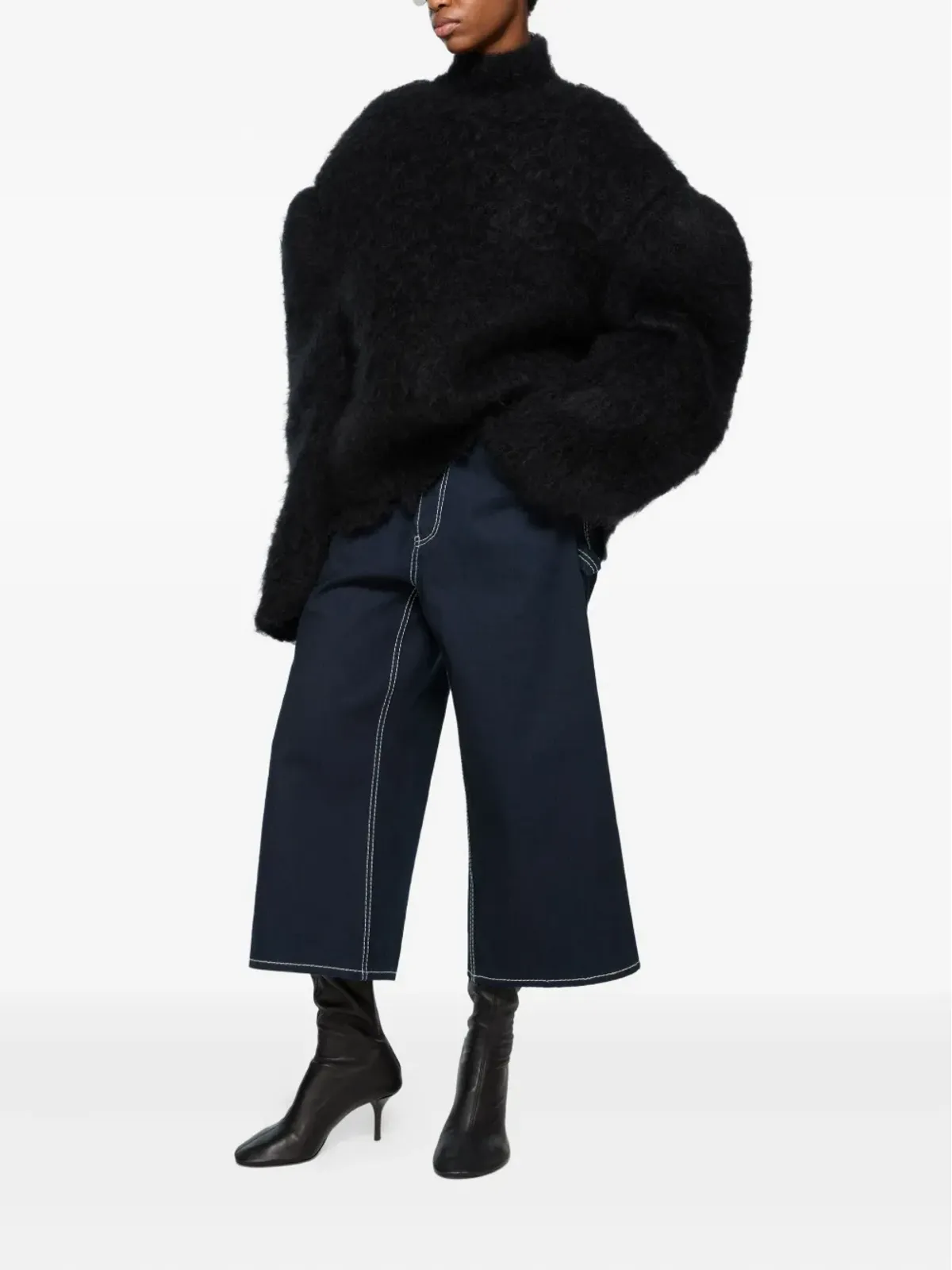 Acne Studios コントラストステッチパンツ ブルー - 画像3