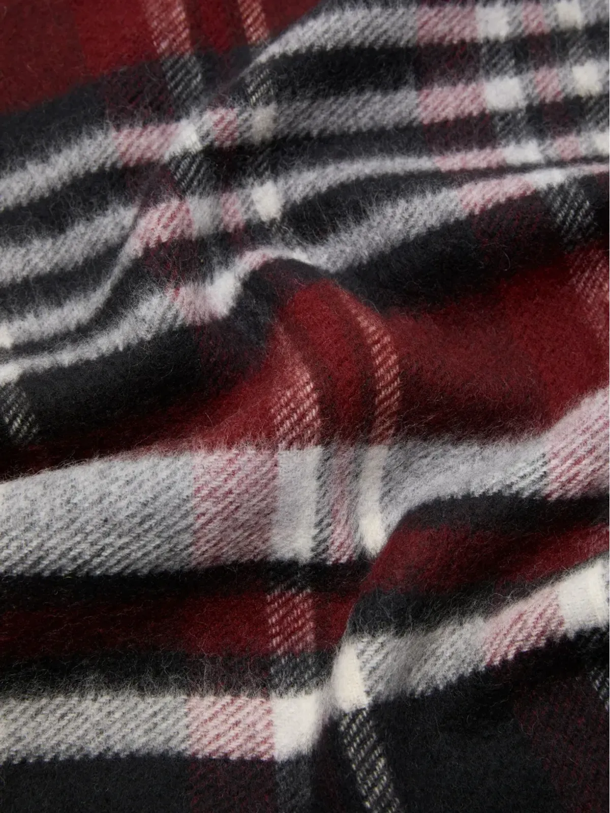 Acne Studios チェック柄ロゴスカーフ - 画像3