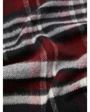 Acne Studios チェック柄ロゴスカーフ - サムネイル3